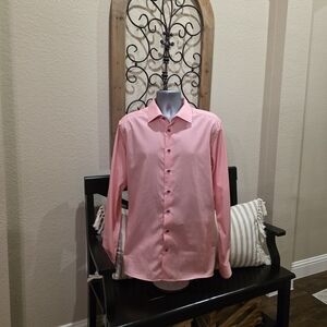 Eton Light Pink Dress Shirt 44 Contemporary 17 1/2.